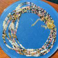 Tusei Tourmaline and Pearl Necklace