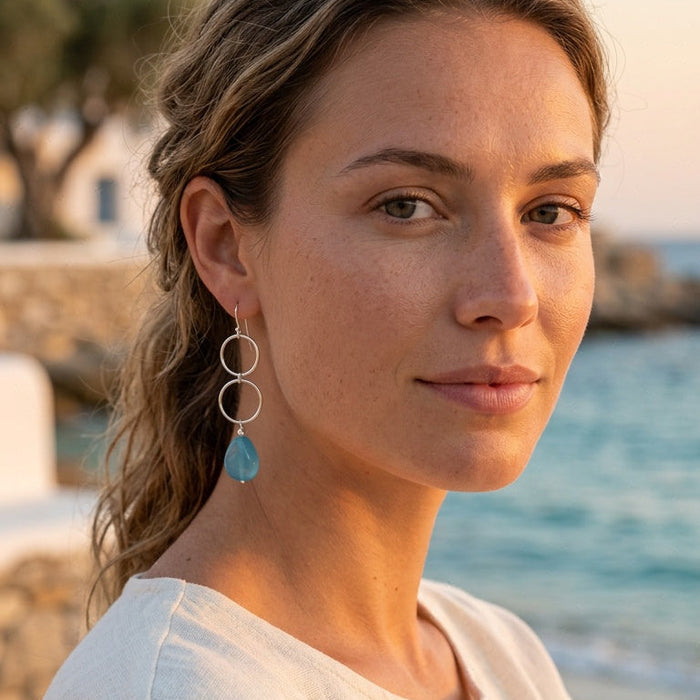 Azelle Chalcedony Earrings