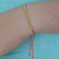 Dena Freshwater Pearl, Silk & Sterling Silver or 14k Gold Bracelet 10 COLOURS