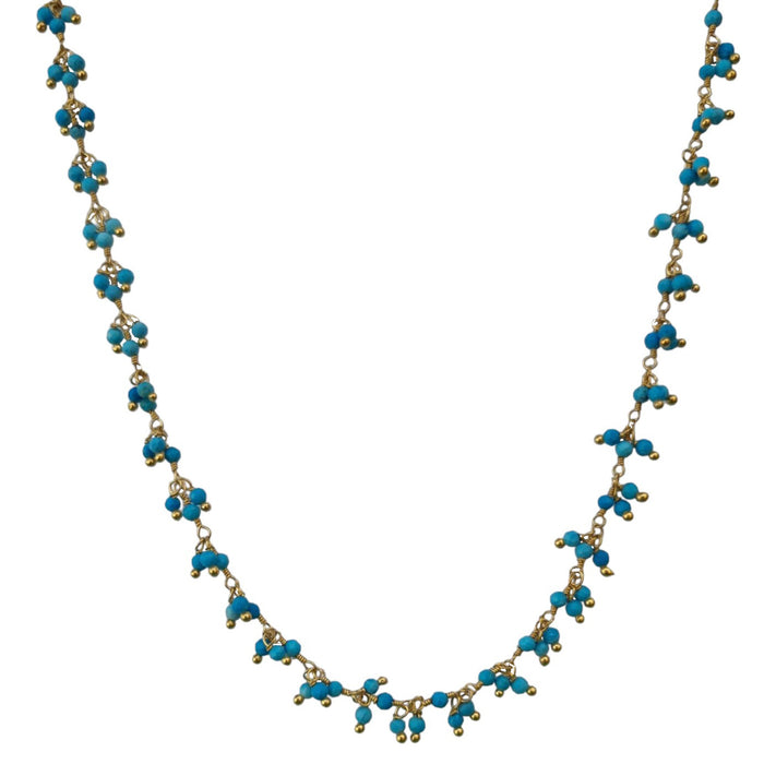 Raindrop multi drop Turquoise necklace