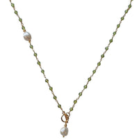 Duco Amazonite & Freshwater Pearl Necklace