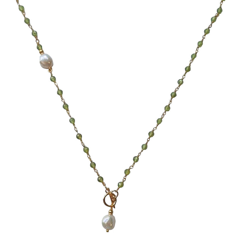 Duco Amazonite & Freshwater Pearl Necklace