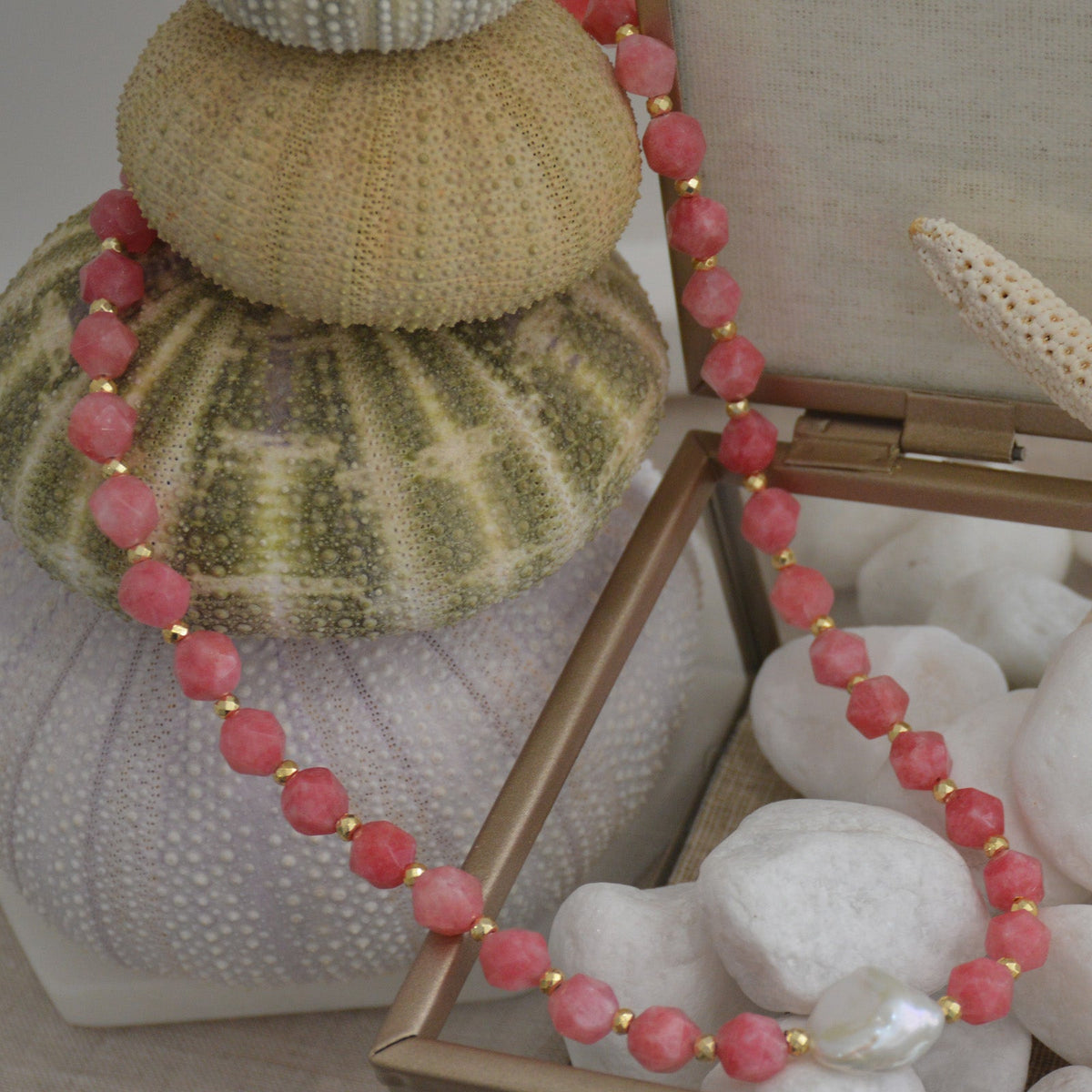 Star Keshi Pearl Smokey Quartz Necklace