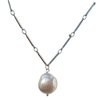 Tania Keshi Freshwater Pearl Gold or Silver Necklace