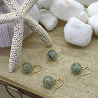 Venus Prehnite Earrings Sterling Silver or 14k Gold Filled