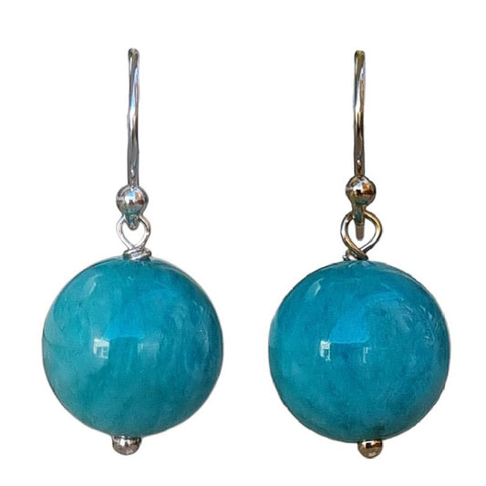 Venus Peruvian Amazonite Earrings Sterling Silver or 14k Gold Filled