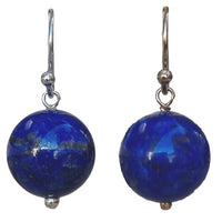 Venus Lapis Lazuli Earrings Sterling Silver or 14k Gold Filled