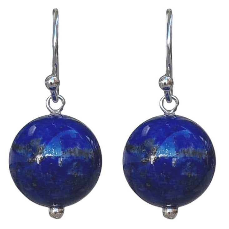 Venus Lapis Lazuli Earrings Sterling Silver or 14k Gold Filled