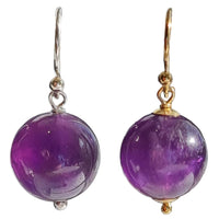 Venus Amethyst Earrings Sterling Silver or 14k Gold Filled