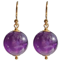 Venus Amethyst Earrings Sterling Silver or 14k Gold Filled