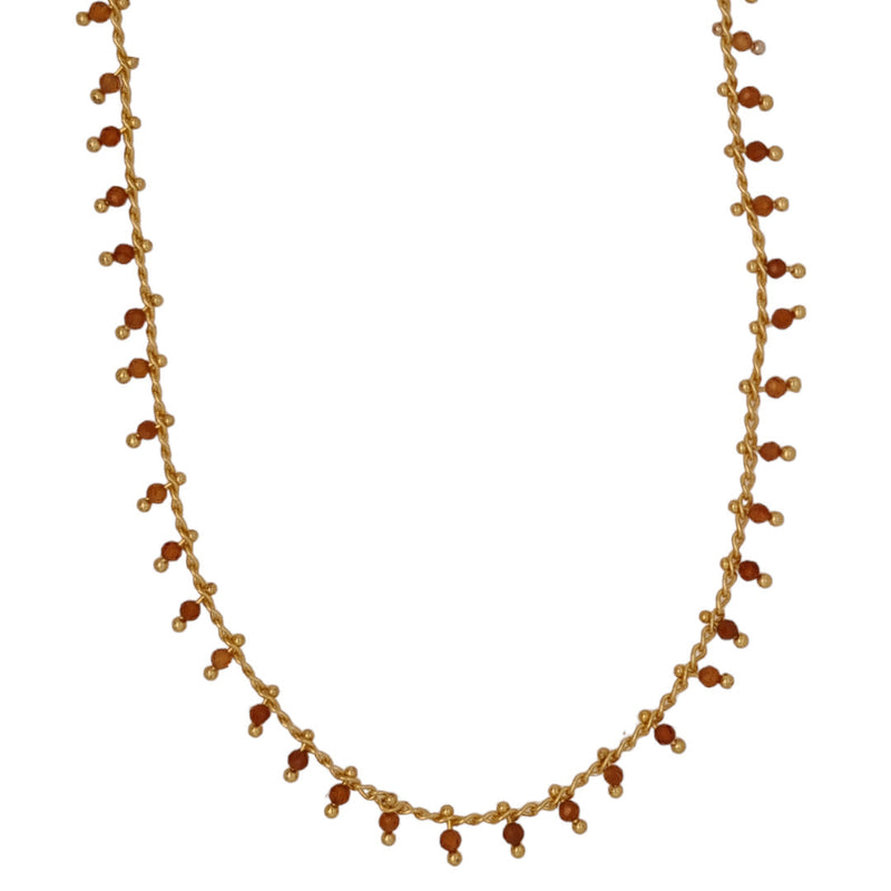 Misty Gold Gemstone necklace Sunstone