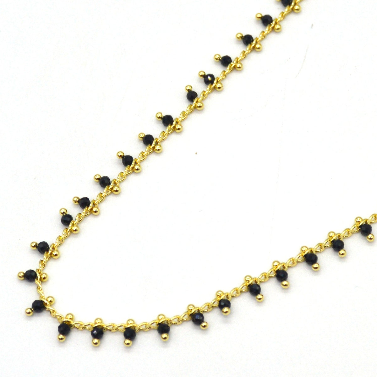 Misty Gold Gemstone necklace Tourmaline