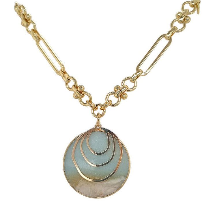 Aurora Amazonite pendant Necklace