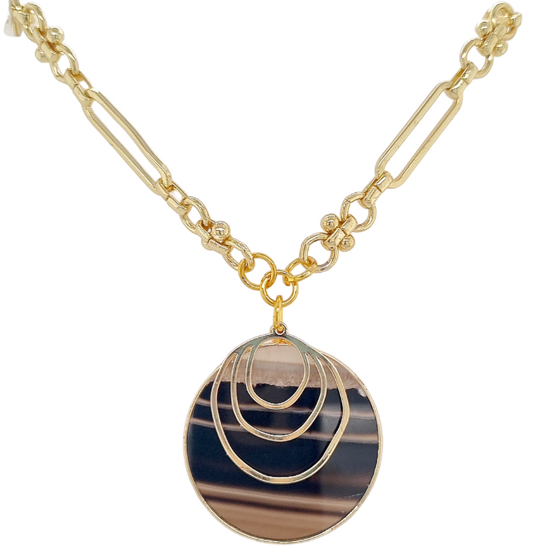 Aurora Gemstone Pendant Necklace