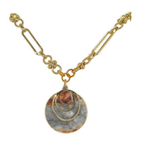 Aurora Crazy Agate pendant Necklace