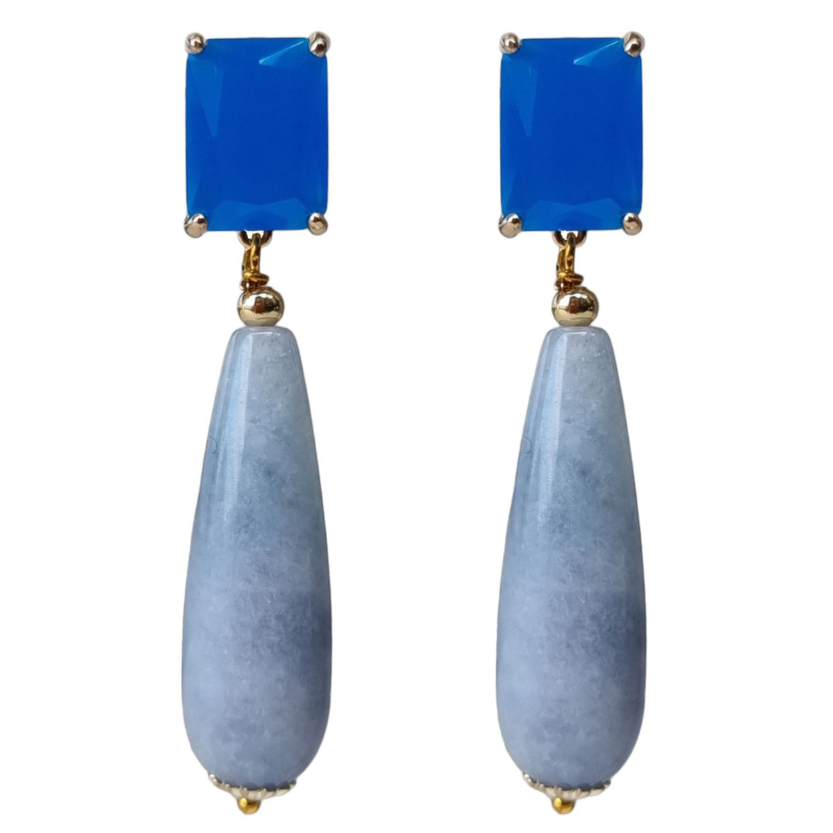 Jessi Blue Aagte Earrings