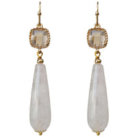 Jessi Clear Quartz Earrings