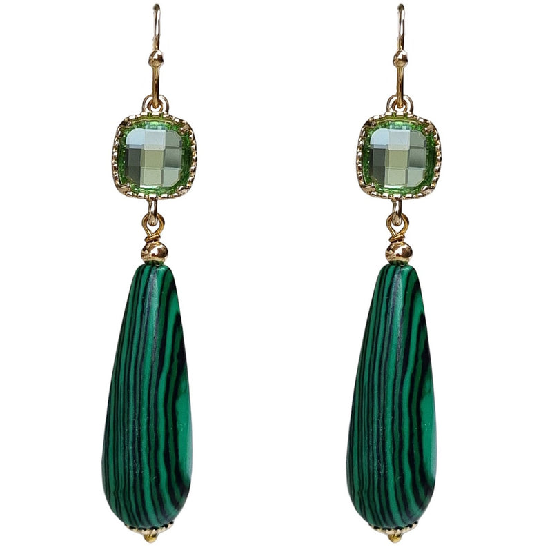 Jessi Malachite Earrings