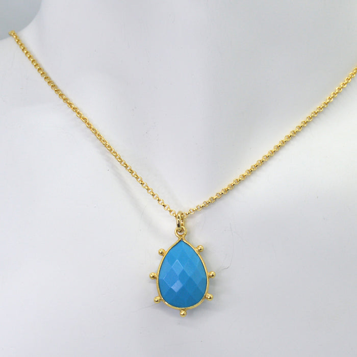 Aurulia Gemstone drop Necklace