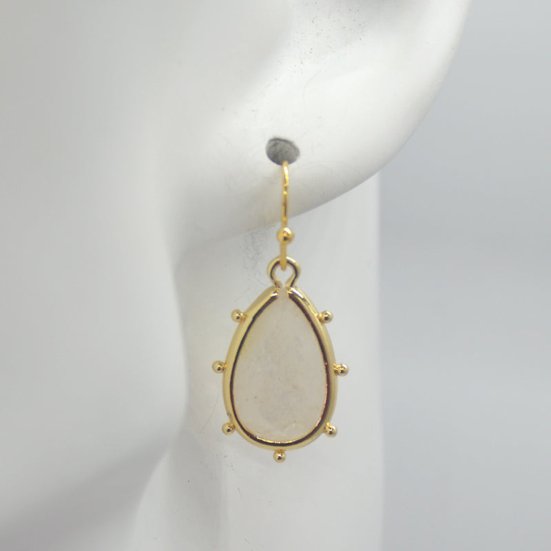 Aurulia Gemstone drop Necklace Moonstone