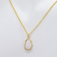 Aurulia Gemstone drop Necklace Moonstone