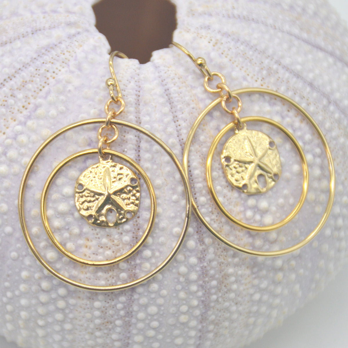 Solarius Sand Dollar Pearl Gold filled Necklace