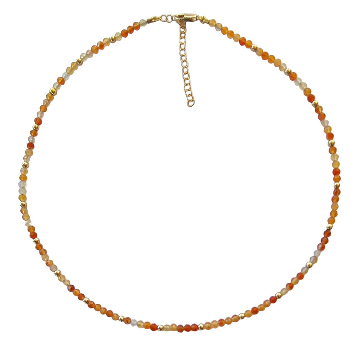 Brittany Carnelian Necklace 14k Gold filled