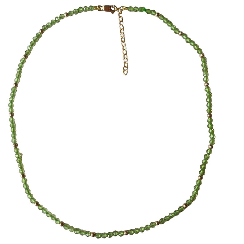 Brittany Peridot Necklace 14k Gold filled