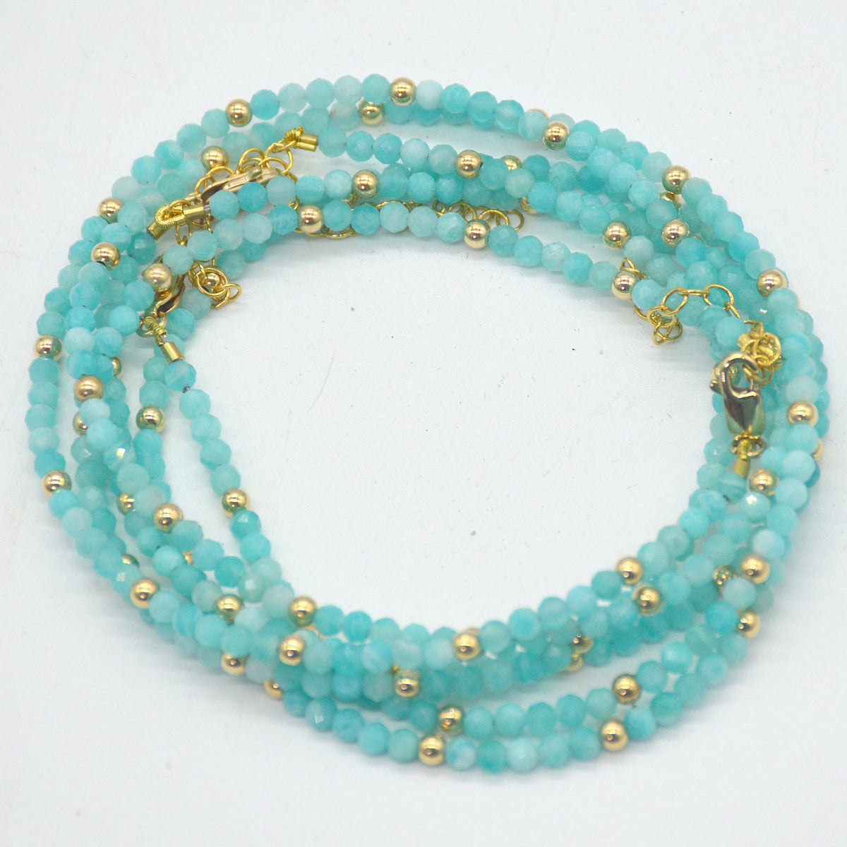 Brittany Amazonite Necklace 14k Gold filled