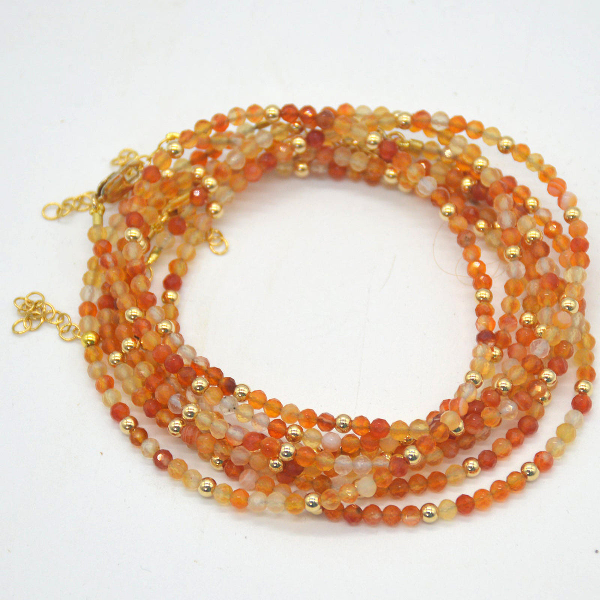 Brittany Carnelian Necklace 14k Gold filled