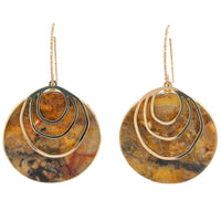 Aurora Crazy Agate pendant Earrings