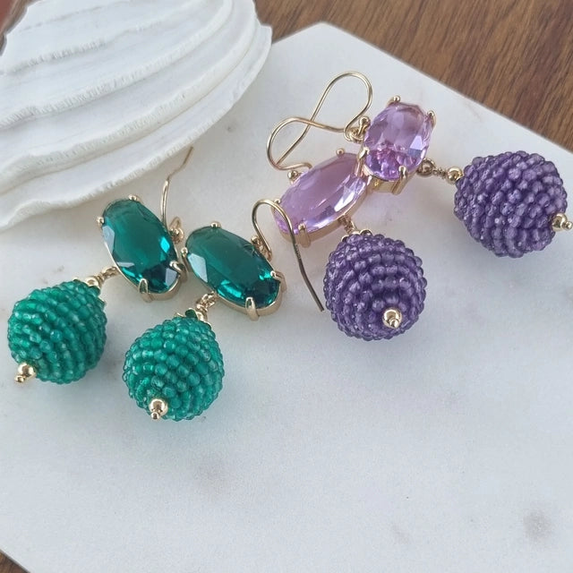 Kyle Amethyst Earrings