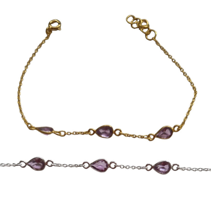 Amiri Amethyst Sterling Silver Bracelet