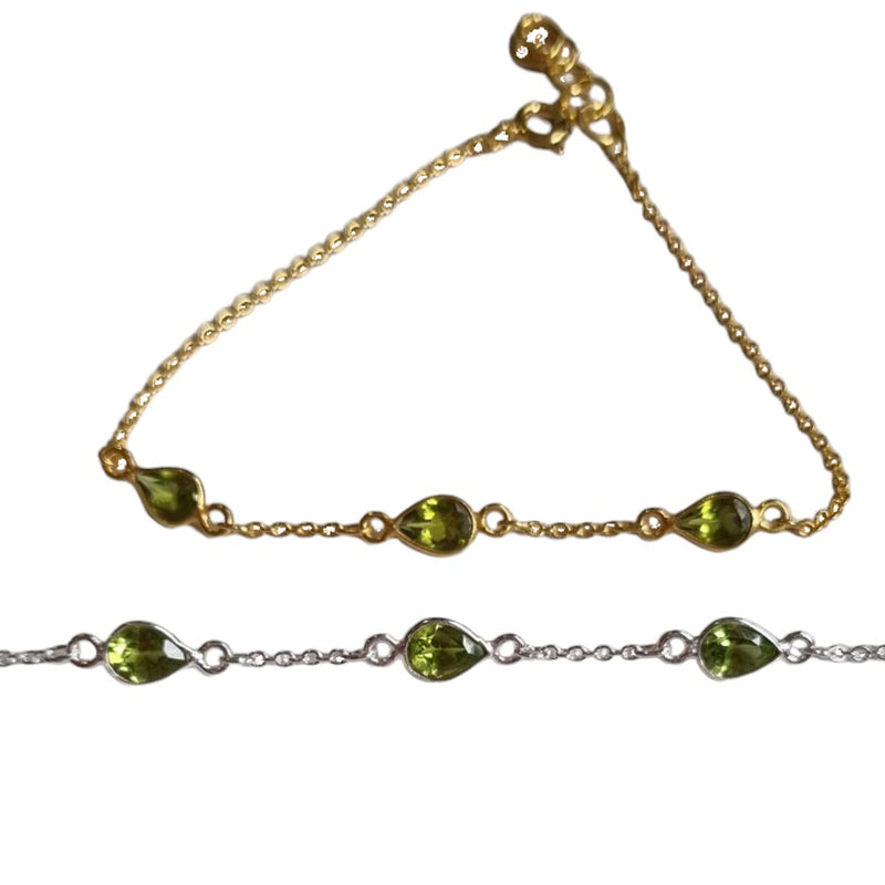 Amiri Peridot Sterling Silver Bracelet