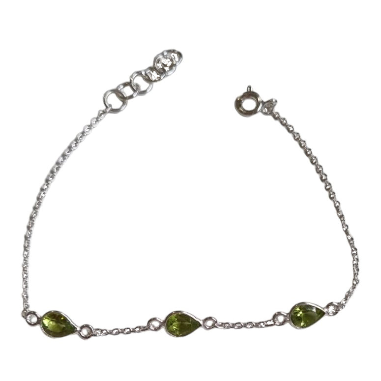 Amiri Peridot Sterling Silver Bracelet