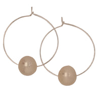 Dominique Freshwater Pearl Sterling silver of 14k Gold filled Hoop Earrings