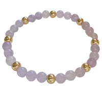 Nina Lavender Amethyst and Prehnite Bracelets