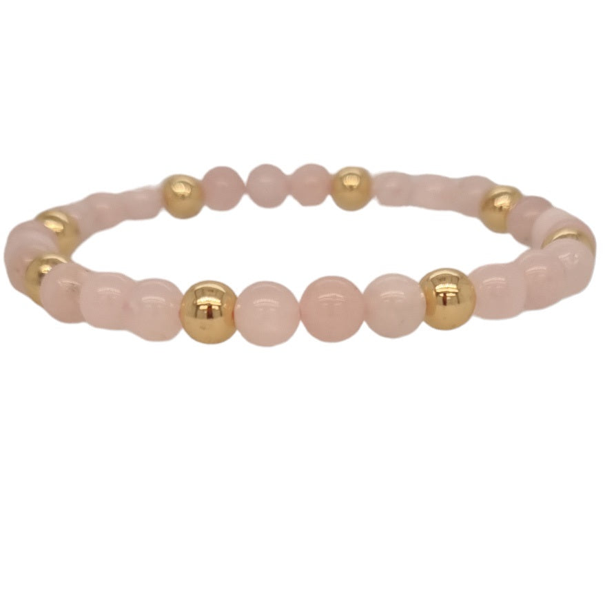 Nina Rose Quartz & Amazonite Bracelets