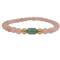 Nina Rose Quartz & Amazonite Bracelets