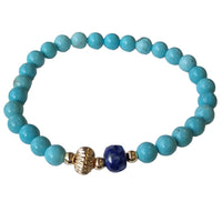 Nina Turquoise & Lapis Lazuli Bracelets