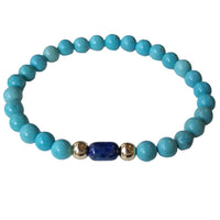 Nina Turquoise & Lapis Lazuli Bracelets