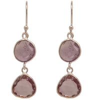 Luna Amethyst Sterling Silver Earrings