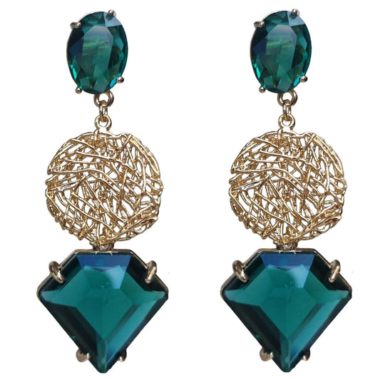 Kelly Emerald Earrings