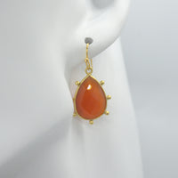 Aurulia Gemstone drop Earrings Carnelian