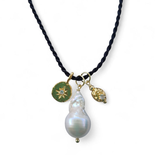 Aveline Pearl Cord Necklace