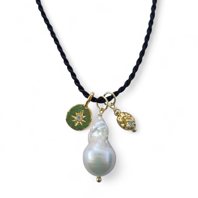 Aveline Pearl Cord Necklace