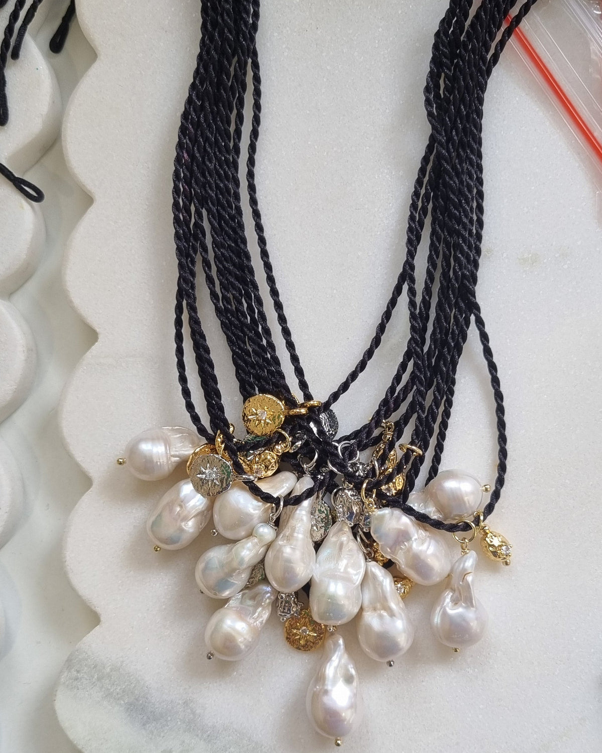 Aveline Pearl Cord Necklace