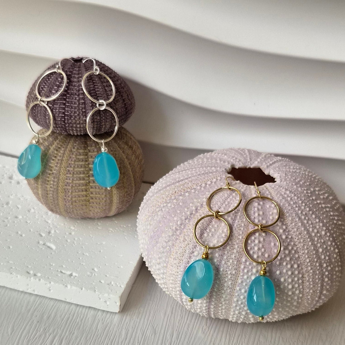 Azelle Chalcedony Earrings