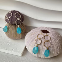 Azelle Chalcedony Earrings
