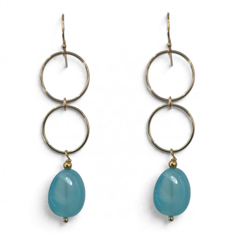 Azelle Chalcedony Earrings
